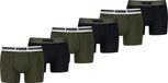Puma Boxershorts Everyday Placed Logo - 6 pack - Donkergroen - Heren Ondergoed - Maat XL