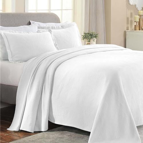 Superior Superior Katoenen Sprei, Wit, Koningin