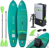 Movino Adria - Sup Board - 11’6” (350 cm) - Opblaasbaar - Max. 160 kg - Rugzak - Dubbele pomp - Leash, Vin - 2-in-1 peddel - Kajakstoel - Reparatieset