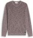 Tom Tailor Gebreide trui met gemêleerde look - Maat XL - olive red white mouline