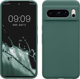 kwmobile telefoonhoesje geschikt voor Google Pixel 8 Pro - Hoesje met siliconen coating - Smartphone case in dennengroen