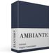Ambiante Katoen - Topper Hoeslaken - 160x220 - Donker Blauw