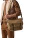 Quadra Heritage Laptop tas van waterdichte canvas, olijfgroen