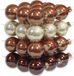 Othmar Decorations Boules de Noël - 36x pc - teintes brunes - D4 cm - verre - décoration de Noël