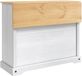 vidaXL Îlot de cuisine set, 2 pièces, blanc et couleur miel, 112 x 70 x 91,5 cm