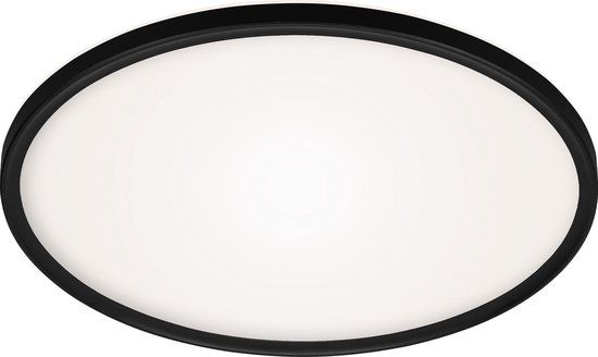Briloner Leuchten LED Plafondpaneel - 22W - 3000lm - 4000K - Wit/Zwart - Rond - 42cm