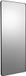VEVOR Miroir mural rectangulaire Miroir de maquillage 711x1524x25mm Miroir de salle de bain Noir