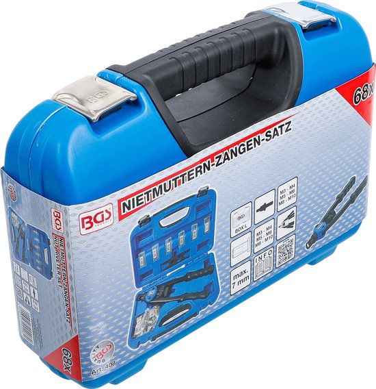 BGS 408 Popmoertangenset - M3 - M10 - 68-dlg. - Blauw
