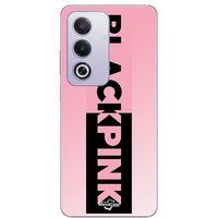 Oppo Blackpink logo rose et noir Etui