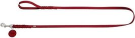 HUNTER Hondenlijn SOLID EDUCATION, rood, leer, gevlochten, 16/150