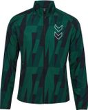 Hummel Hmlcourt Aop Jacket 226922 Trainingsjack Vrouwen Katoen Rain Forest M