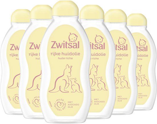 Zwitsal Rijke Huidolie - Baby - 6 x 200 ml