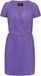 Faina Jurk 'Fashion Look' A-lijn Korte mouw V-hals Effen Violet Polyester/Elastaan