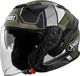 Shoei J-Cruise 3 Whizzy TC-11 Mat Zwart Wit Groen Bruin Jethelm - Maat XXL - Helm