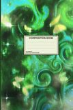 Cosmic Green Dot Grid Notebook