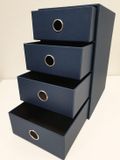 Rössler Soho schutbladenbox 4 lades Blauw