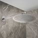 Hudson Reed Pommeau de douche rond 30cm avec bras de douche mural moderne - Chrome