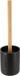 Tendance WC borstel met houder 102 series - zwart/bamboe - PS - 10,4 x 36 cm - toiletborstel