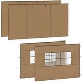 VONROC Zijwanden Set - 3x4.5M - Beige
