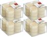 Trend Candles Bougies parfumées/Chafing dish candles - 48 pièces - Parfum vanille - 4 heures de combustion - Coupelle transparente