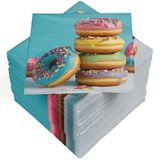 HEKU 100 servetten, 3-laags, 33 x 33 cm, donuts