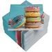 HEKU 100 servetten, 3-laags, 33 x 33 cm, donuts