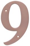 Distinctions 90599 Geborsteld Koper Huisnummer 9, 5-Inch