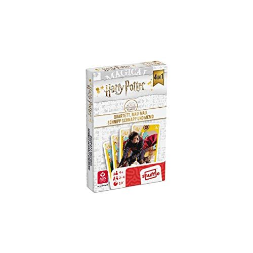 ASS Spielkartenfabrik Harry Potter - Quartett 4 in 1 - 4042677840646