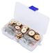 Icecat 50 jeux de rivets avec goupilles fendues, boîte de rangement, accessoires pour projets de bricolage