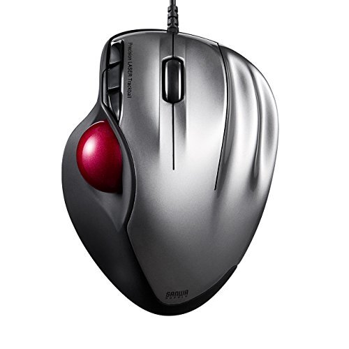 SANWA SUPPLY PC Trackball Mouse USB MA-TB44S (Silver)