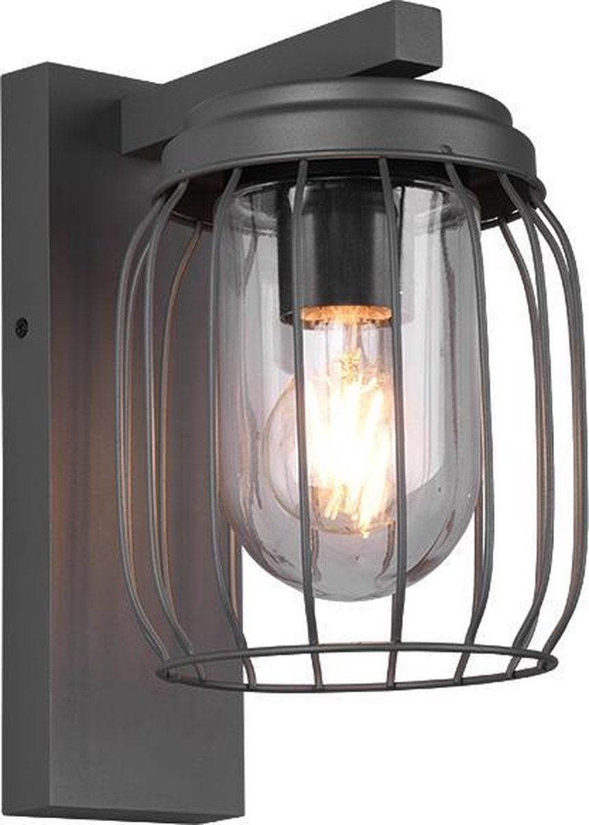 TRIO LEUCHTEN Tuela - Wandlamp - IP44 - Antraciet