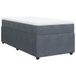 vidaXL Boxspringbed met matras, donkergrijs, 100x200 cm, fluweel