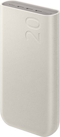 Samsung 20000mAh Power Bank - 45W Fast Charge - Beige