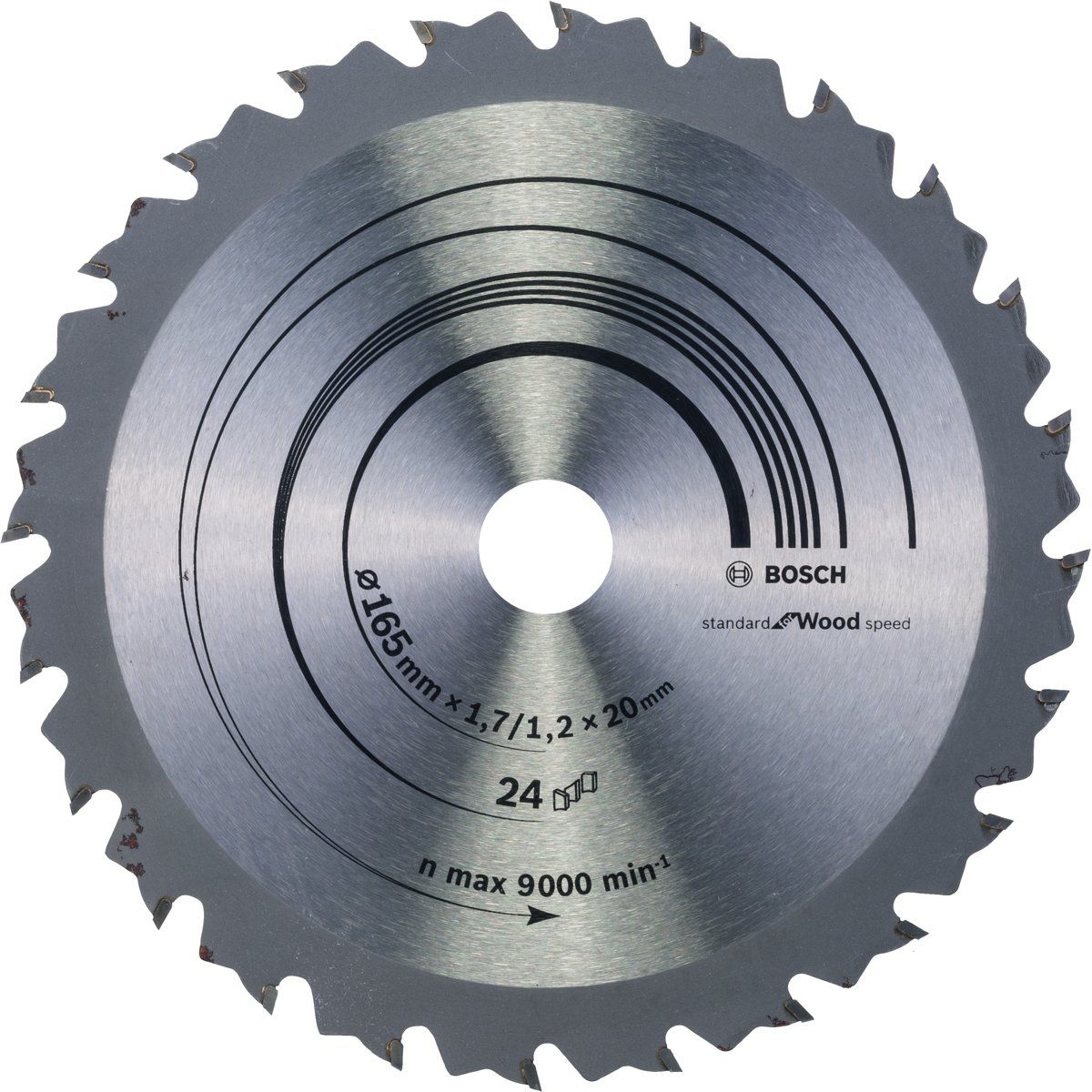 Bosch CIRKZB STANDARD WOOD SPEED 165x1.7x20x24T - 3165140660266