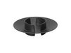 Ferm Living Block Bougeoir Noir Laiton