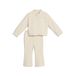 PUMA Essentials Elevated geribd trainingspak voor peuters 62, Alpine Snow White