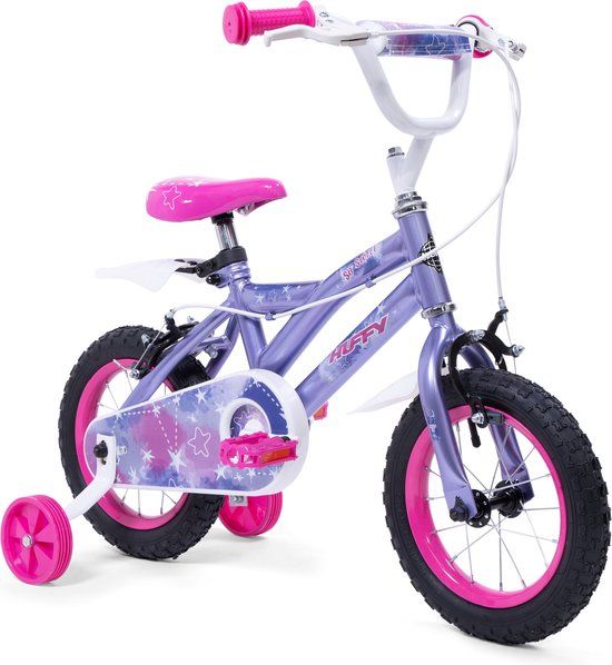 Huffy So Sweet 12 Inch Meisjesfiets - Paars en Roze Kinderfiets 3 Jaar+