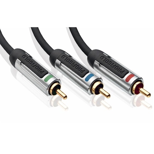 profigold High Definition Component Interconnect (3x RCA male - 3x RCA male), 2m