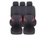 Auto Lupex Auto Accessori Universele autostoelhoezen, polyesterweefsel, set voor- en achterstoelhoezen, aanpasbaar, model H, rood