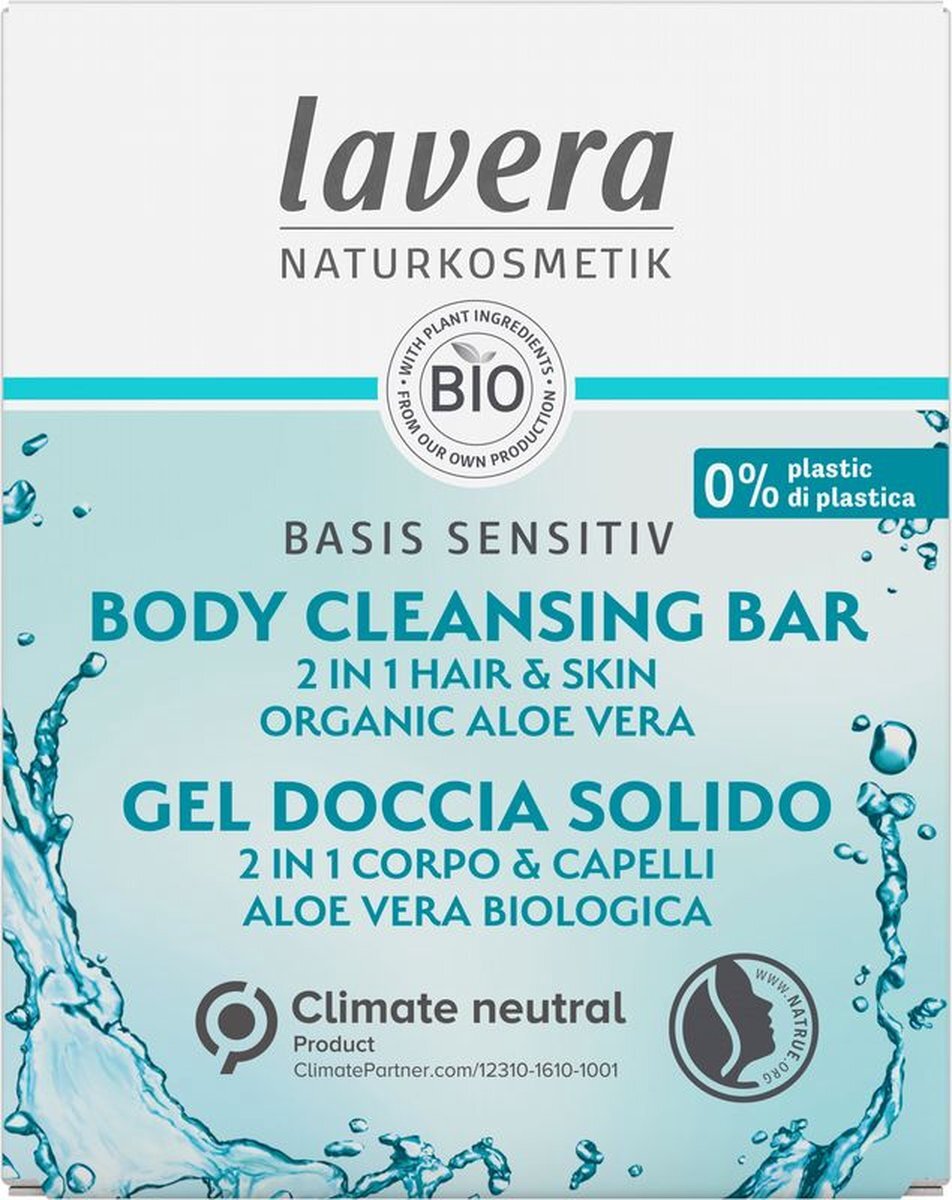 Lavera Basis Sensitiv cleansing bar sensitive E-I 50 gram