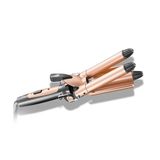 OBA Professionele krultang, titanium keramiek, 33 cm, snel opwarmen in 30 seconden, opvouwbaar ontwerp, roségoud