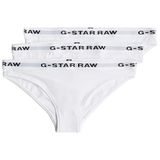 G-star Slipje 3 Eenheden Wit S Vrouw
