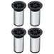 cyclingcolors 4 x meubelpoten Ø 50 mm hoogte 100 mm van metaal met verstelling 25 mm universeel voor bank kast keuken badkamer chroom mat