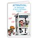 Gaston Lagaffe GLCT-0145 verjaardagskaart met motief spreuk Bombe Explosion telefoon