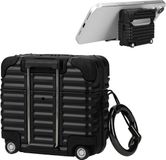 kwmobile Koptelefooncase met kofferdesign voor Apple Airpods 4 – zwart