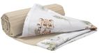 Baby Medi Partners Baby deken 100% Katoenen Wafel 75x100 Safari met bruin wafel