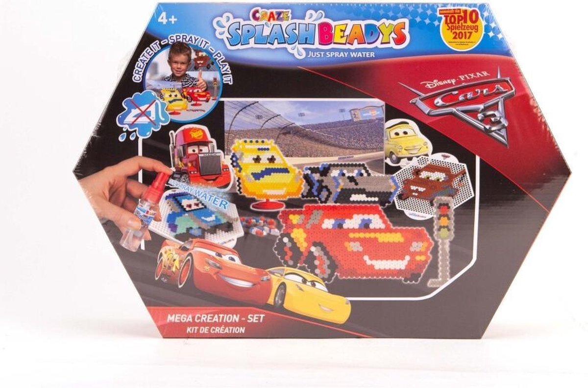 Craze Splash Beadys - Disney Cars - Mega Creation Set - Strijkkralen