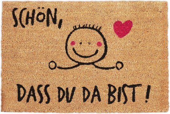 Relaxdays Deurmat kokos 60 x 40 cm - antislip schoonloopmat - kokosmat - binnen buiten