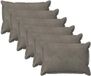 vidaXL - Kussensloop - 6 stuks - HOUTEN - Lichtgrijs - 30 x 50 cm - Katoensatijn