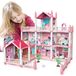 Maison de poupées - 3 étages - 9 pièces - Rose - 52,1 x 40,6 x 47,6 cm - Pour filles à partir de 6 ans
